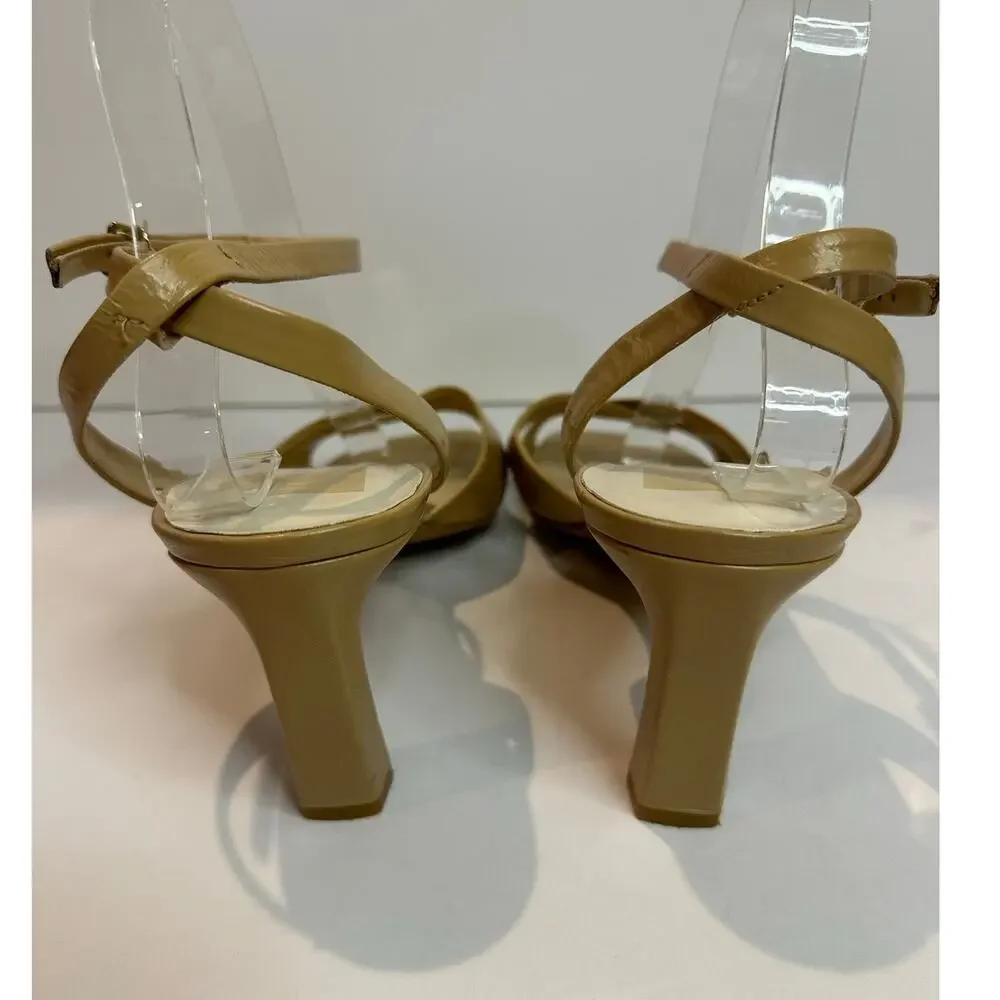 Dolce Vita Gwin Ankle Strap Heels Nude Women’s Size 9 Minimalist Dress Sandals